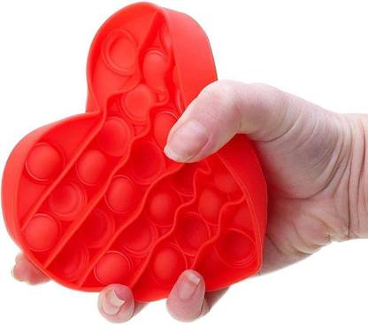 smile4u Silicon Satisfying Relaxing Toys, Simple dimple Fidget Toys for Kids Girls Boys Adults -Shape Random