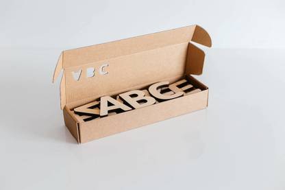 Whittlewud Pack of 26 Alphabet Letters, (3Inch x 3Inch x 3mm) Thickness Wooden Letters, Educational Toy, Wood Letter, Wood Toy, Toddler Educational Toys, ABC, Wooden English Alphabet, Kid Gift