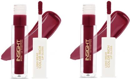 Insight Long Wear Color Rich Lip Gloss (LG_41-05) (PACK OF 2)
