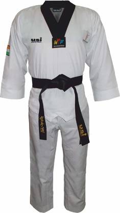 USI UNIVERSAL Novice Taekwondo Dress for Men Martial Arts Uniform White Top & Pant Size 190 CM Martial Art Uniform