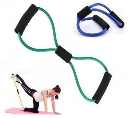 CROMIFY Solid Rubber Figure 8 Resistance Toning Tube Resistance Band