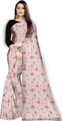 Digital Print Daily Wear Satin Saree