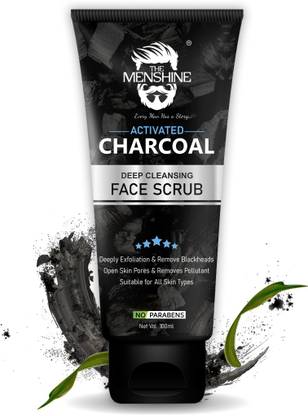 THE MENSHINE ACTIVATED CHARCOAL DEEP CLEANSING FACE SCRUB Scrub