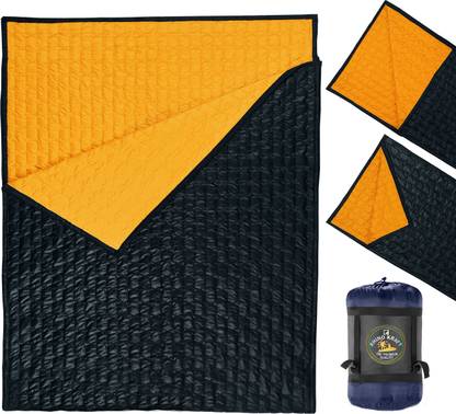 RHINOKraft BrickTon Light Weight ! Quilted ! Super Soft Nylon Fabric for 2 Person! 3 Season Sleeping Bag