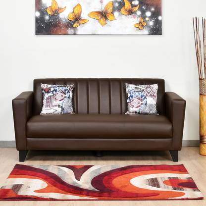 @Home by nilkamal Joy Leatherette 3 Seater  Sofa