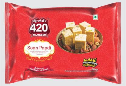 agrawal's 420 Soan Papdi best sweet 200 G Box