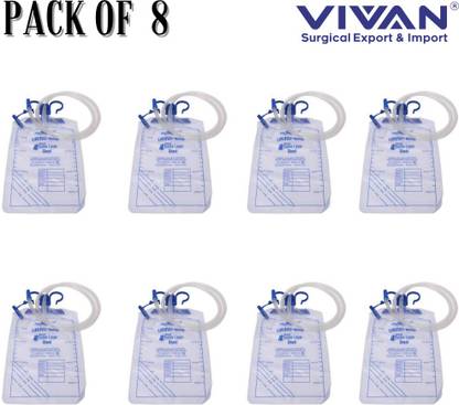 V SURZ URINE BAG HIGH QUALITY MATERIAL URINE COLLECTION WITH BAG (pack of 8) Urine Bag
