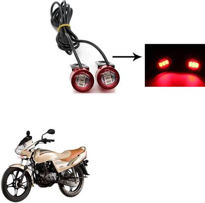 COMICAL Waterproof Motorcycle Led Strobe Lights Motorcycle Led Strobe Flash Warning Brake Light Lamp 170 Brake Light Motorbike LED for LML (12 V, 10 W)