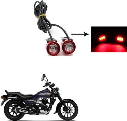 COMICAL Waterproof Motorcycle Led Strobe Lights Motorcycle Led Strobe Flash Warning Brake Light Lamp 003 Parking Light Motorbike LED for Bajaj (12 V, 10 W)