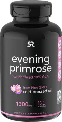 Sports Research Evening Primrose Oil 1300 mg Non-GMO 120 cap
