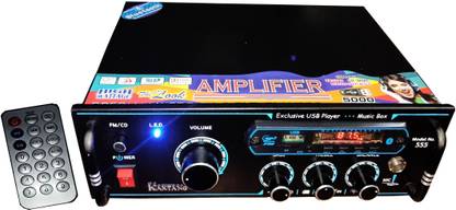 KAXTANG OPTIPLEX DJ REMIX 555 VERSION WITH BETTER SOUND QUALITY NEW SERIES DJ remix Amplifier Modify chasis Bluetooth Full Black Digital Stereo Amplifier BT/ USB//SD Card /FM /AUX 160 W AV Power Amplifier (Black) 160 W AV Power Amplifier (Black) 160 W AV Power Amplifier (Black) 160 W AV Power Amplifier