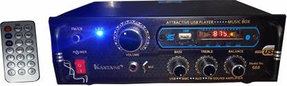 KAXTANG OPTIPLEX DJ REMIX 666 VERSION WITH BETTER SOUND QUALITY NEW SERIES DJ remix Amplifier Modify chasis Bluetooth Full Black Digital Stereo Amplifier BT/ USB//SD Card /FM /AUX 160 W AV Power Amplifier (Black) 160 W AV Power Amplifier (Black) 160 W AV Power Amplifier (Black) 160 W AV Power Amplifier