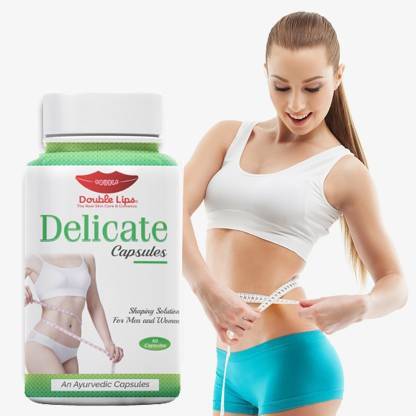DOUBLE LIPS Anti Cellulite Delicate Shape Up Capsules ( An Ayuervedic Capsules ) For Men & Women Reduce Fat , Say Good Bye to Extra Fat On Any Part Of Body )
