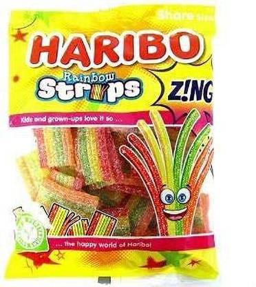 Haribo Rainbow Strips Mango Candy