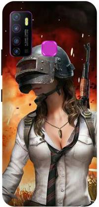 shonababy Back Cover for Infinix Hot 9, Pubg game Girl shooter