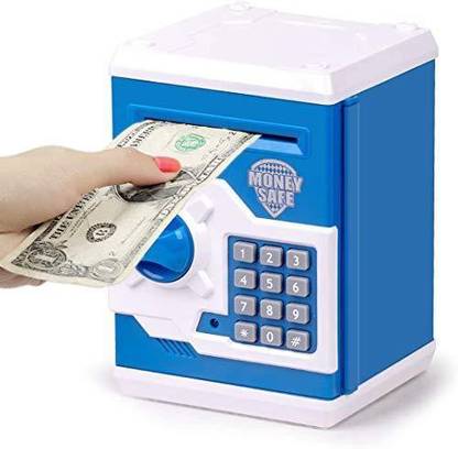 toys agency Mini Electric Secret Password Safe ATM Piggy Bank Money Safe Deposit Box Toy Coin Bank Coin Bank Coin Bank Coin Bank