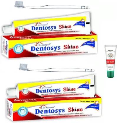 Mylie Dentosys Shine Toothpaste with Herbal Mouthwash Toothpaste with Sensitive Tooth Brush
