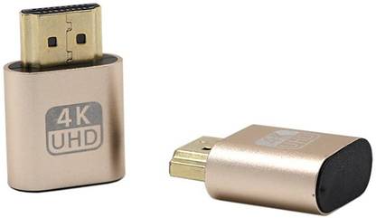 VRISH HDMI Dummy Plug 4K Headless Ghost Display Emulator Compatible with Windows Mac OSX Linux Support 4kx2k 1080x2160 for Computer Desktop 1 GB Pen Drive Compatible with Laptop USB 2.0 Plastic Case