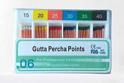 pyrax Dental Gutta Percha Points 6% 15-40, Dental Elevator
