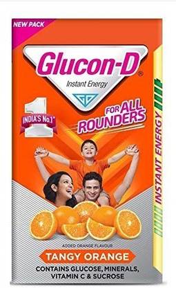 GLUCON-D Instant Energy Tangy Orange 250 Gram Energy Drink