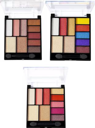MYEONG Best 10 color Shimmer Eyeshadow and Highlighter Makeup Palette / Kit for Matte / Glittery Finish 48 g
