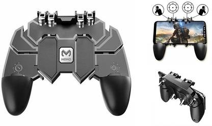 Ver-IT 6 Finger Mobile Game Controller - L2R2 Gaming Grip Mobile Joystick Gamepad Controller for Free Fire, COD, PUBG Trigger, Compatible with All Smartphones Sensitive Shoot aim Buttons (Joystick)  Gaming Accessory Kit
