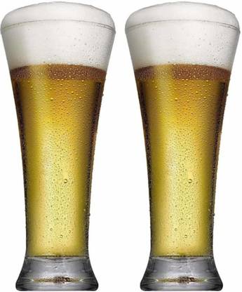 MDNSHO (Pack of 2) Pilser glass 350/2 Glass Set Whisky Glass