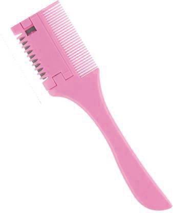AlexVyan Pink Hair Cutter Comb,Etercycle Hair Thinner Razor Comb, Hair Thinning Comb Slim Hair Cutting Trimming Comb Tool for Thin & Thick Hair