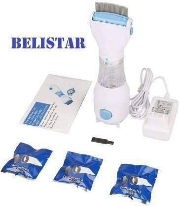 BELISTAR V Comb Capture 4 Filter Trap Head Lice, Eggs And Nit Removed From The Hair, Electrical Head Lice Comb. 240V Electrical Head Lice Comb. Hair lice and Nit Remover V comb....