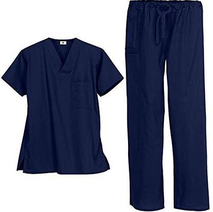 Jaiganga OT Dress-Navy Blue Pant, Shirt Hospital Scrub