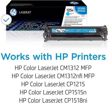 4G Original 125A Cyan LaserJet Toner Cartridge CB541A for HP Color LaserJet CP1515n and CP1518ni , HP Color LaserJet CP1215, HP Color LaserJet CM1312 MFP Cyan Ink Toner
