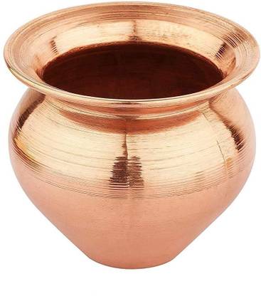 मन्नत Pure Copper Small Kalash Lota for Temple and Pooja Purpose (Small Kalash Design) - (150 ML) - 1 Piece कॉपर कलश