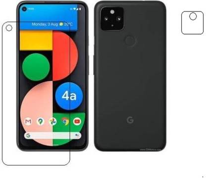 DVS MOBILE ACCESSORIES Screen Protector Accessory Combo for Google Pixel 4A 5G FRONT Tempered, Google Pixel 4A 5G LENS Protector