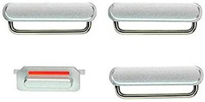 INZELO Side Key Full Set Lock Volume Power Key Switch On Off Mute Switch Button for for iPhone 6S (Silver) iPhone 6S Volume Button Flex Cable