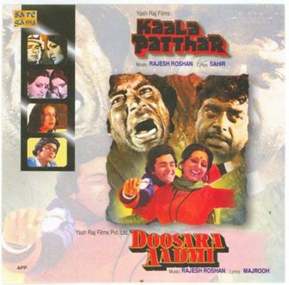 1 Copy Kaala Patthar & Doosara Aadmi Audio CD Standard Edition