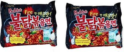 Samyang Stir Fried Hot Chicken Flavour Ramen Instant Korean Noodles Instant Noodles Non-vegetarian