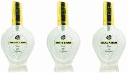 The perfume Store SANADAL 3 STAR WHITE LIGHT BLACKMAN Regular Pack of 3 Eau de Parfum  -  180 ml