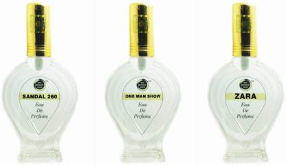 The perfume Store SANDAL 260 ONE MAN SHOW ZARA Regular Pack of 3 Eau de Parfum  -  180 ml