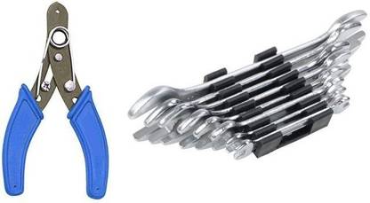 vyas Combination Double Sided Open End Wrench And Wire Stripper Cutter Hand Tool Kit