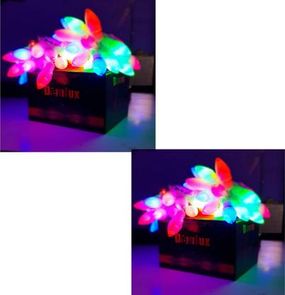 PCS Dukan 70 LEDs 7.49 m Multicolor Flickering Leaf Rice Lights