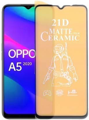 Mersal Nano Glass for Oppo A5 2020, (Premium Matte Edge To Edge Full Glue With Camera Cut)