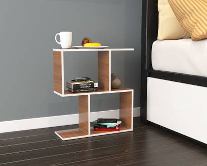 Flipkart Perfect Homes Studio Free Standing S-Shape Side Table/Side Table For Home/Side Table for Office/ Engineered Wood Side Table