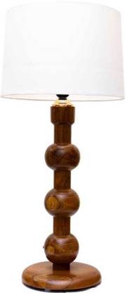 Woodlog Creartors Teak Wood Three ball Table lamp Table Lamp