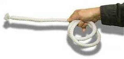 A SARKAR MAGIC SHOP STIFF ROPE MAGIC TRICK (WHITE) / ROPE TO STICK MAGIC / STANDING ROPE MAGIC 1 Magic Tricks