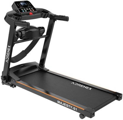 Adrenex by Flipkart Majesty S1 Treadmill with Massager,2HP Peak Multipurpose Motorized Treadmill for Home Gym Running Exercise Treadmill (Max Weight:100 kg)