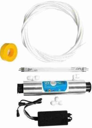 Aqua lite UltraViolet (UV) Kit with Philips UV lamp, UV Barrel, 2 mtr, TDS Adjuster, UV Chok, 2T & 1/4" 2 Connectors,1 Taplon tape good Solid Filter Cartridge