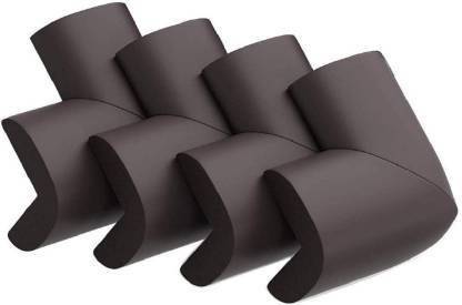 Top Trick 4 PCS Corner Guards, Baby Safety Corner Protectors, Corner Proofing Edge Protector Safe Corner Cushion for Table, Stair, Cabinet, Countertop (Brown)