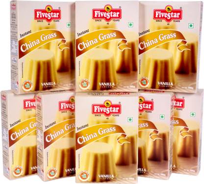 Five Star Instant China Grass Mix Vanilla (100g x 8) China Grass Powder