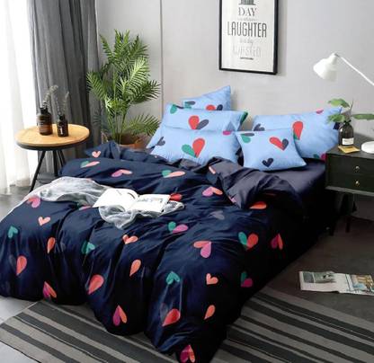 Linemates Cotton Double King Sized Bedding Set