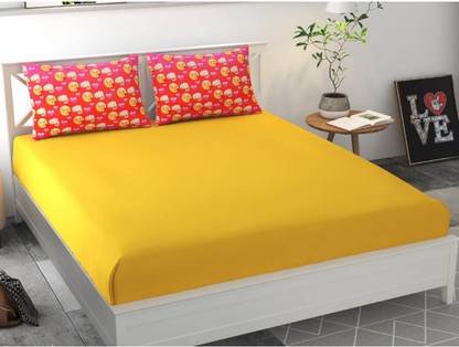 251 TC Microfiber Double King Solid Bedsheet